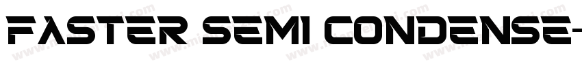 faster semi condense字体转换